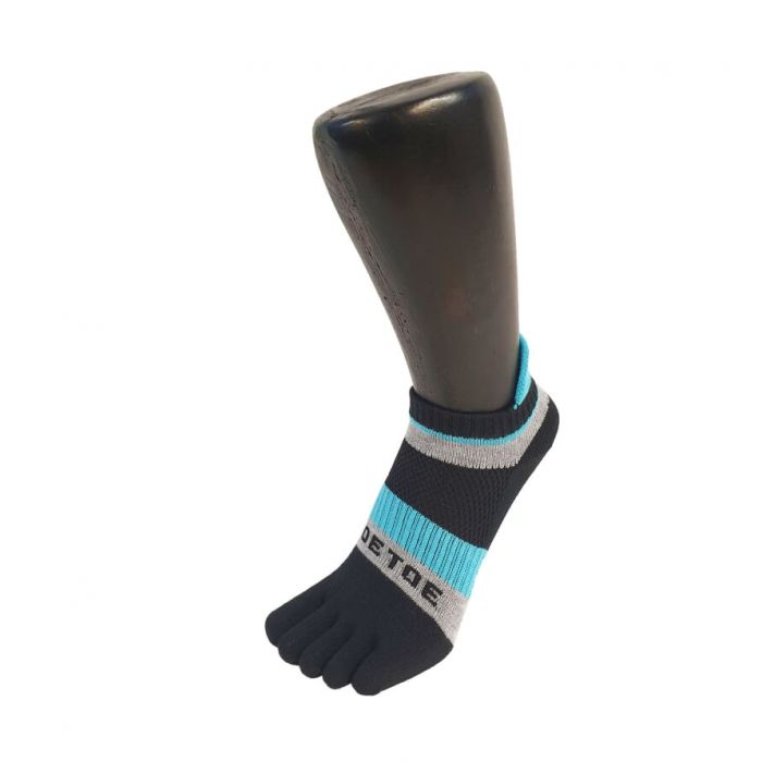TOETOE SOCKS ToeToe SPORTS COMPRESSION - Socks - black/blue