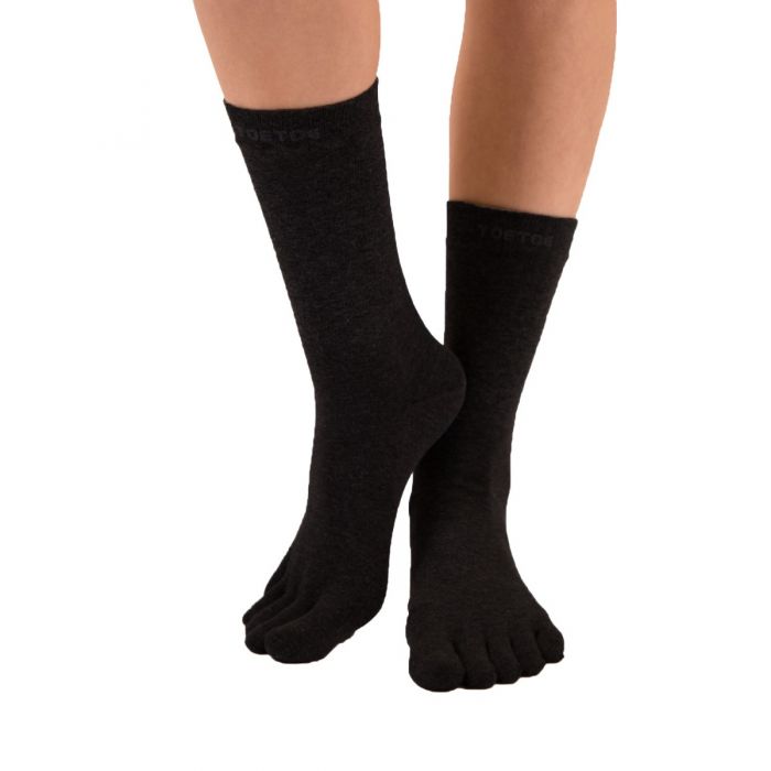 TOETOE® Socks - Silver Toe Socks Black