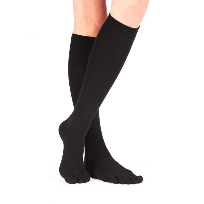 Black White Knee High Socks, Womens Long Socks White Black