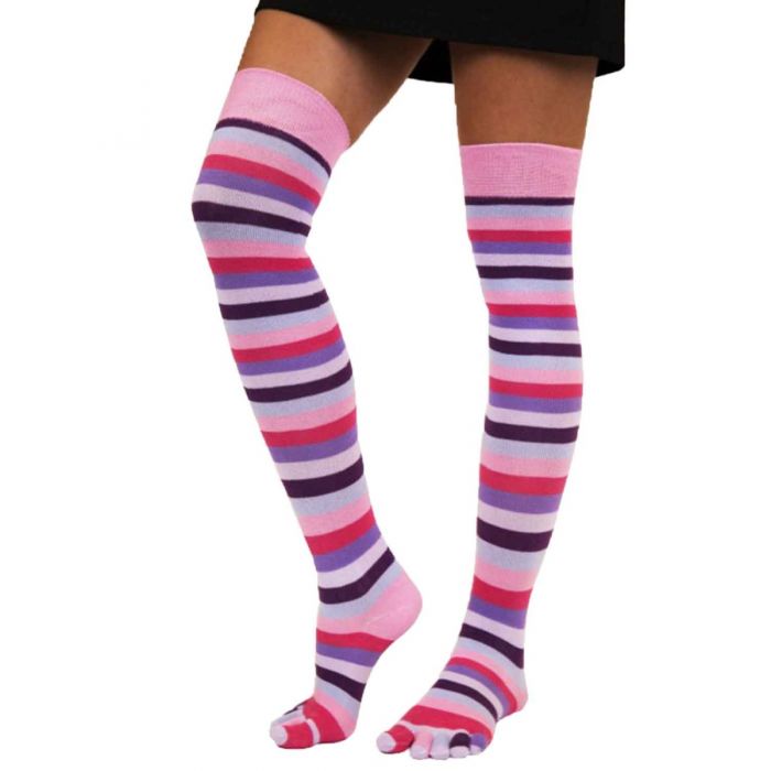 TOETOE® Socks - Knee-High Toe Socks Black Unisize