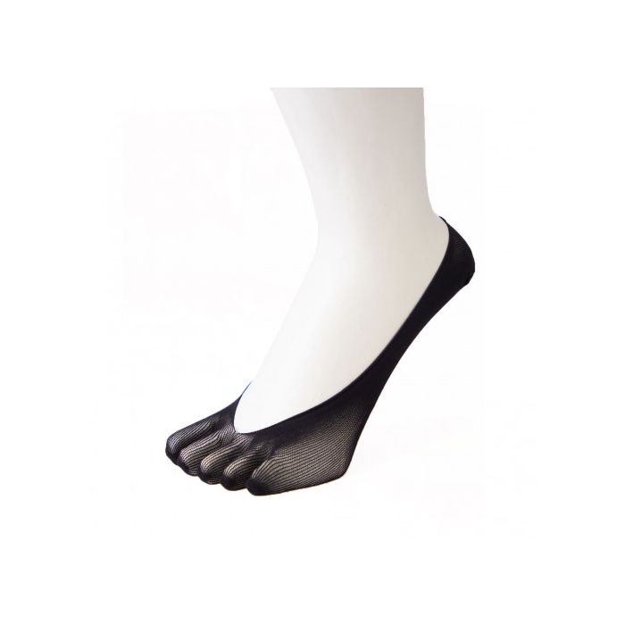 TOETOE® Socks - Plain Nylon Toe Foot Cover Toe Socks Black Unisize