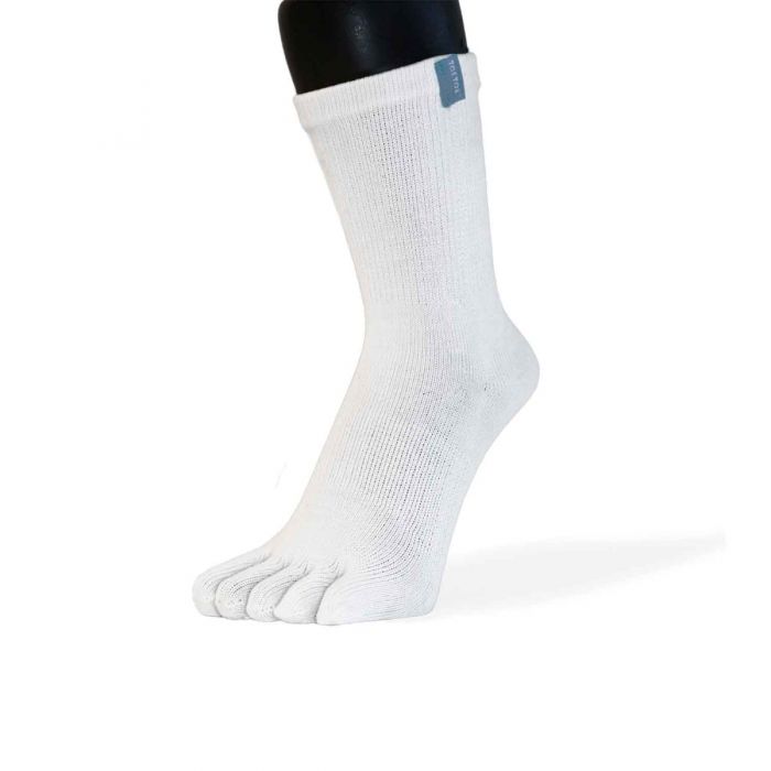 TOETOE® Socks - Running Ankle Toe Socks White Large