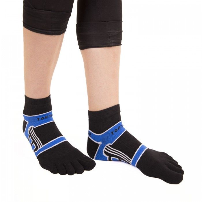 TOETOE SOCKS ToeToe SPORTS COMPRESSION - Socks - black/blue