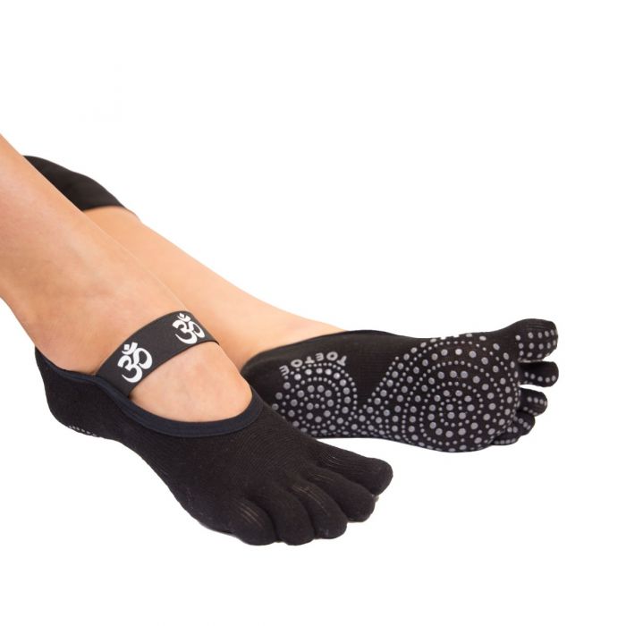 TOETOE® Socks - Anti-Slip Sole OM Foot Cover Toe Socks Black