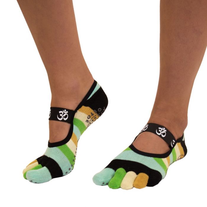 TOETOE® Socks - Anti-Slip Sole OM Foot Cover Toe Socks Green