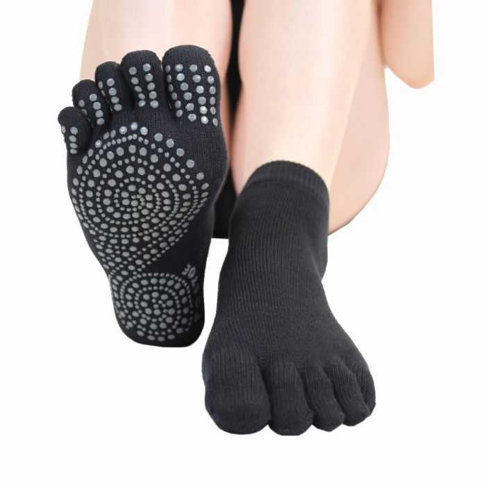 Socks - Sole Trainer Toe Socks Black