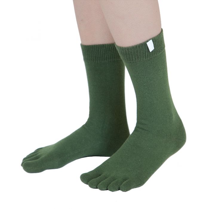  TOETOE - Men, Women, Essential High-Crew Cotton Toe Socks (1  Pair) : Clothing, Shoes & Jewelry
