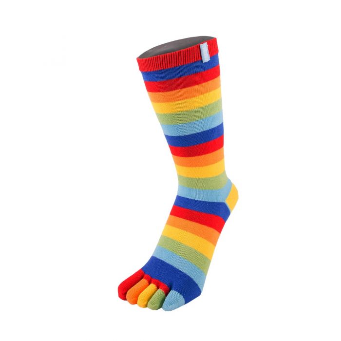 TOETOE Men, Women Essential / Everyday Stretchy Mid-calf Soft Cotton  Seamless Stripy Toe Socks, Hygienic, Breathable, UK 4-11 EU 35-46 -   Canada