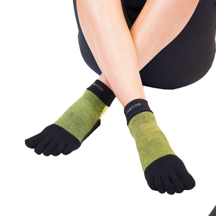 TOETOE® Socks - Liner Trainer Toe Socks Green