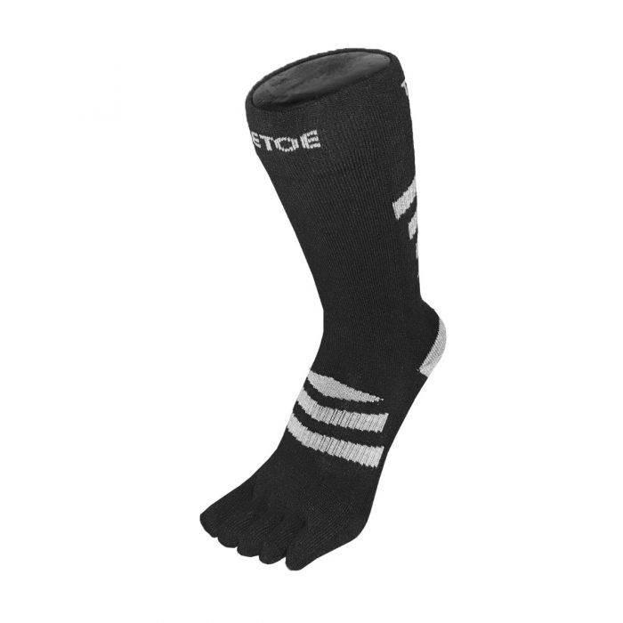 Buy wholesale TOETOE® Outdoor Unisex Wool Mid-Calf Toe Socks - Black