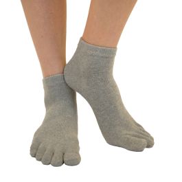 TOETOE® Socks - Mini-Crew Toe Socks Grey Unisize